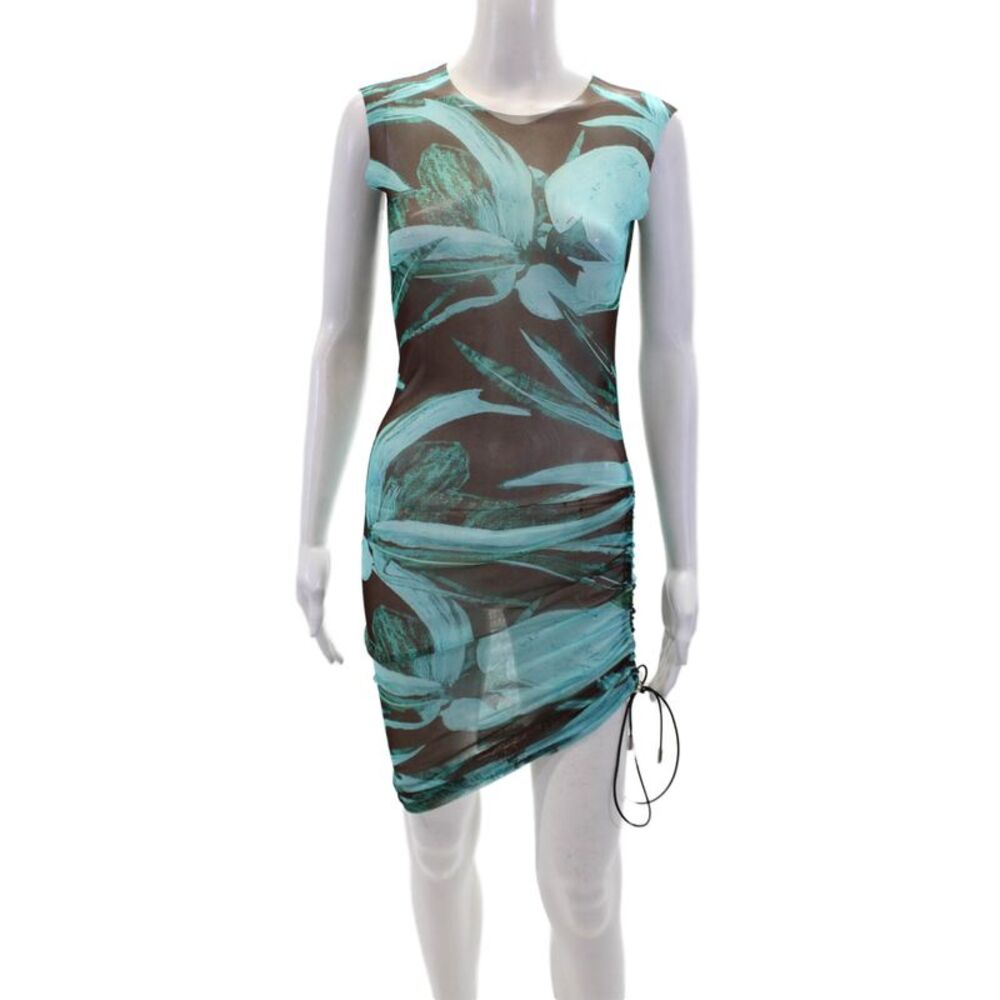 Louisa Ballou Womens Heatwave Dress - Turquoise Flower Size XS